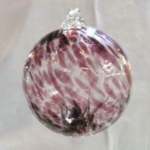 Hanging Glass Ball 4" Diameter Purple Witch Ball (1) GB12